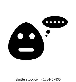 thinking icon or logo isolated sign symbol vector illustration - high quality black style vector icons
