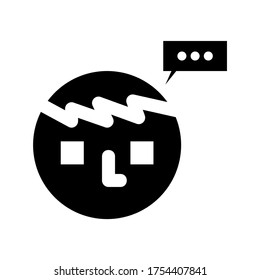 thinking icon or logo isolated sign symbol vector illustration - high quality black style vector icons
