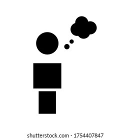 thinking icon or logo isolated sign symbol vector illustration - high quality black style vector icons
