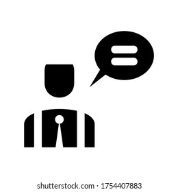 Icono de pensamiento o logotipo símbolo de signo aislado ilustración vectorial - iconos vectoriales de estilo negro de alta calidad
