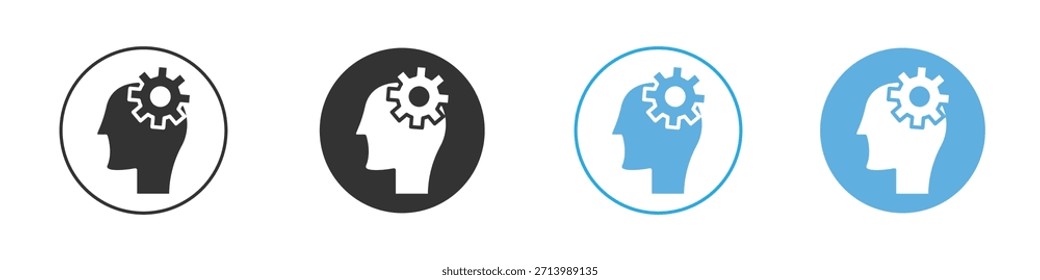 Conjunto de diseño de Plantilla de logotipo de icono de pensamiento