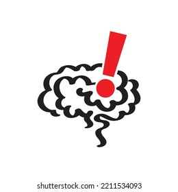 thinking icon on white background	
