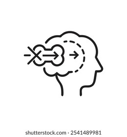 Icono de pensamiento - sobre fondo blanco