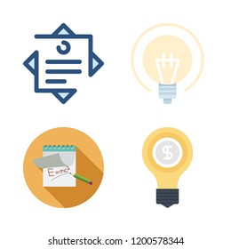 thinking icon set. vector set about notes and idea icons set.