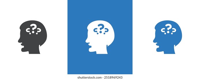 Icono de pensamiento ilustración de línea delgada