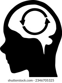Thinking Icon, True Black Icon