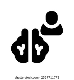 Denksymbol. Vektorsymbol für Ihre Website, Ihr Handy, Ihre Präsentation und Ihr Logo-Design.