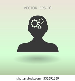 Icono de pensamiento. ilustración vectorial