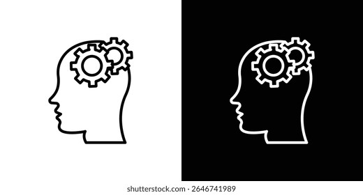 Thinking icon vector simple element illustration editable