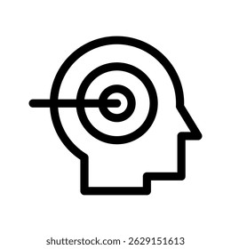 Thinking Icon Vector Symbol Design Illustration