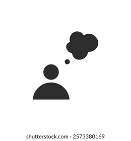 Thinking icon web design in vector
