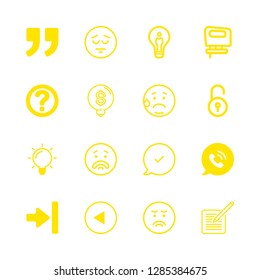 thinking icons set with restart, note and unlocked circular padlock vector set