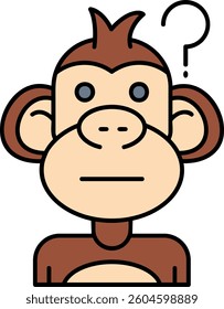 Thinking Line vector Icon Design