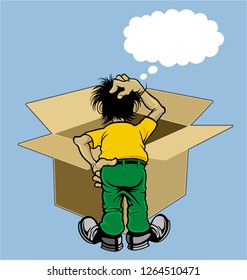 Thinking outside the box cartoon (also thinking out of the box or thinking beyond the box) is a metaphor that means to think differently, unconventionally, or from a new perspective.