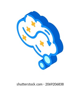 thinking over plan isometric icon vector. sign. isolated symbol illustration