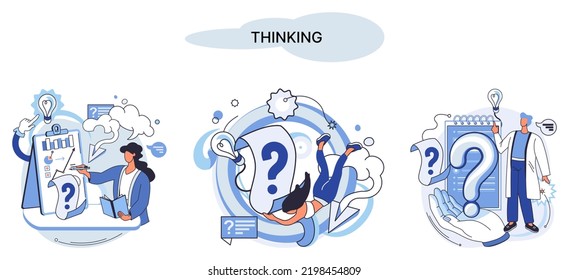 Thinking process of functioning of consciousness, which determines cognitive activity of person and his ability to identify and connect images, ideas, concepts, determine possibilities of their change