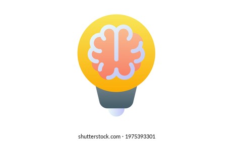 thinking process thought single isolated icon with smooth style
