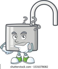 Thinking silver unlock key for security private.