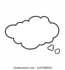 thinking speach bubble.vector icon