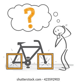 thinking stick figure with question mark