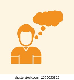Thinking trendy creative handsome abstract vector illustration colorful useful design.eps