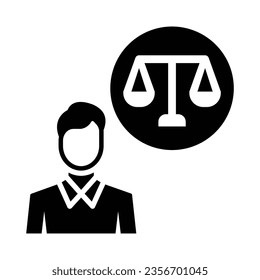 Thinking Vector Glyph Icon For Personal And Commercial Use.
