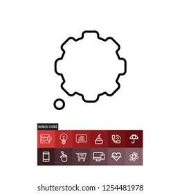 Thinking vector icon