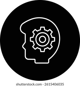 Thinking vector icon. Can be used for printing, mobile and web applications.