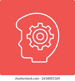 Thinking vector icon. Can be used for printing, mobile and web applications.