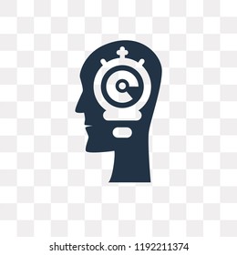Thinking vector icon isolated on transparent background, Thinking transparency concept can be used web and mobile