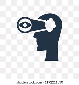 Thinking vector icon isolated on transparent background, Thinking transparency concept can be used web and mobile