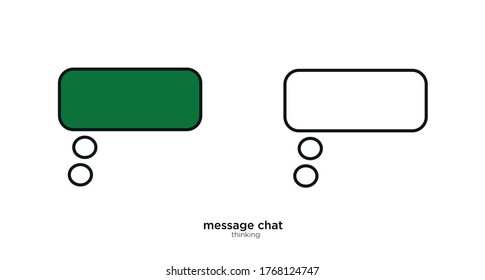 Thinking vector illustration lineal color and filled design