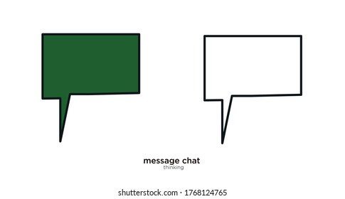 Thinking vector illustration lineal color and filled design