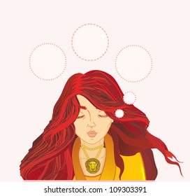 thinking woman