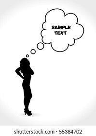 Thinking woman