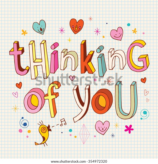 Thinking You Stock Vector Royalty Free