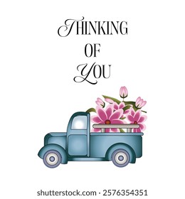 Thinking of You Card and T-shirt Design