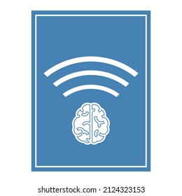 Thinking zone, brain hot spot, vector illustration