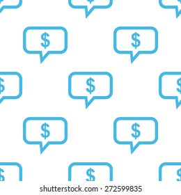 Thinks about money web white pattern in a unique style. Vector symbol