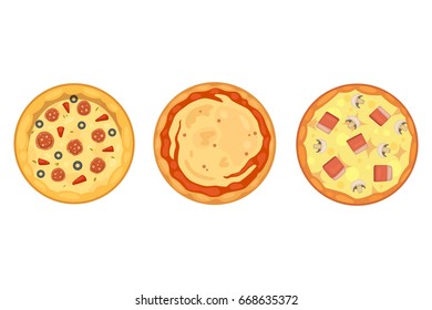 Thinly sliced pepperoni is a popular pizza. Italian cook and pizzas delivery.