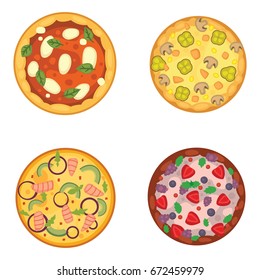 Thinly sliced pepperoni is a popular pizza. Italian cook and pizzas delivery.