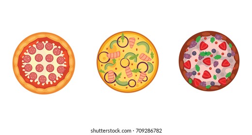 2,836 Top view pepperoni vector Images, Stock Photos & Vectors ...