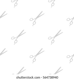 Thinning shears icon in cartoon style isolated on white background. Hairdressery symbol stock vector illustration.