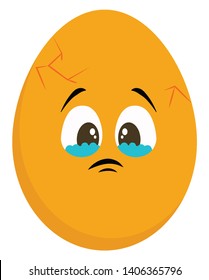 It is the thin-shelled oval object produced by female birds, specially chickens. , vector, color drawing or illustration. 