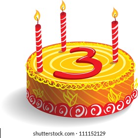 Third Birthday Cake