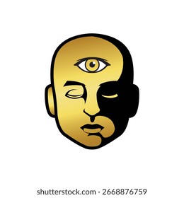 third eye abstract logo modern style