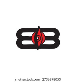 Third Eye of Lord Shiva vector illustration representing Hindu mythology, spirituality, and divine power concept. Symbolic depiction of Lord Shiva’s third eye suitable for religious education, devotional content, spiritual art, festivals, temples, posters, and cultural projects.