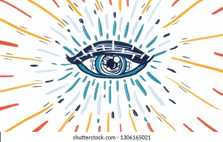 Third Eye, Spiritual Awakening Illustration