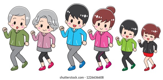 Third generation family to jog
