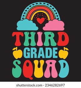Third Grade Squad T-shirt Design Vector File
